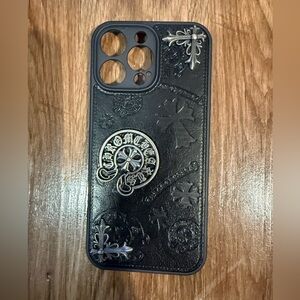 Custom CH Black Designer Phone Case for iPhone 16 Pro Max